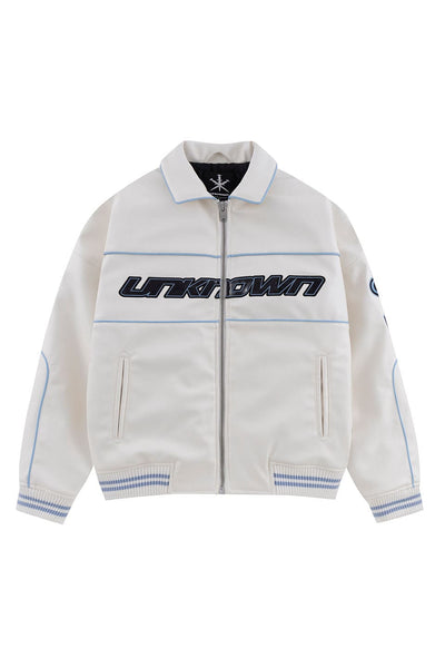 ジャケット・アウター unknown London Leather Track Jacket UNKNOWN LONDON(アンノウン・ロンドン)商品ページ - Leather