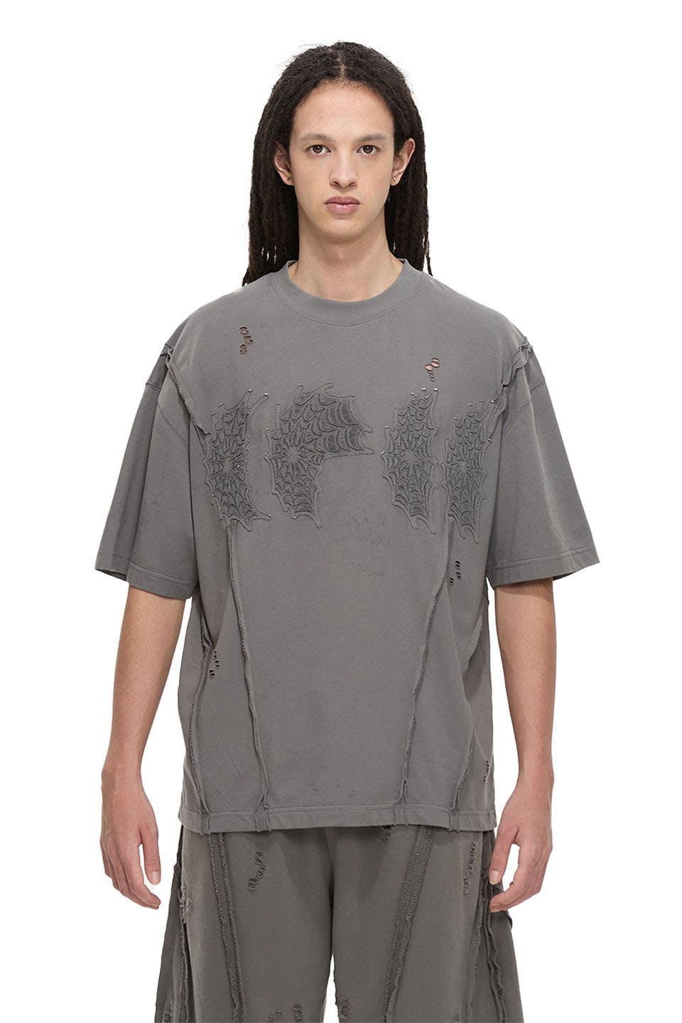 Moonstone Cobweb Patch Destroyed S/S Tee