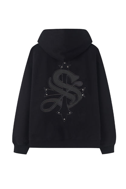 Studs Cross Hoodie