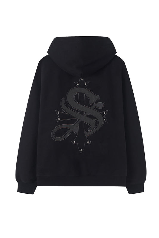 Studs Cross Hoodie