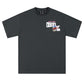 Patch embroidery short -sleeved Tee
