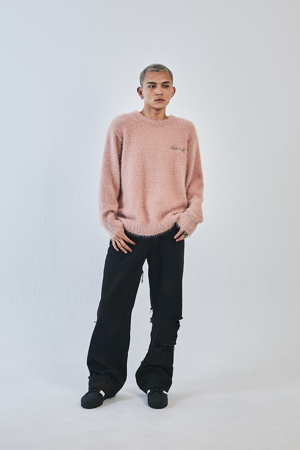 Cross Shaggy Knit