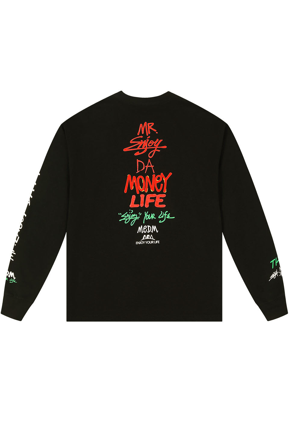 Graffiti Letters Printed Long Sleeves