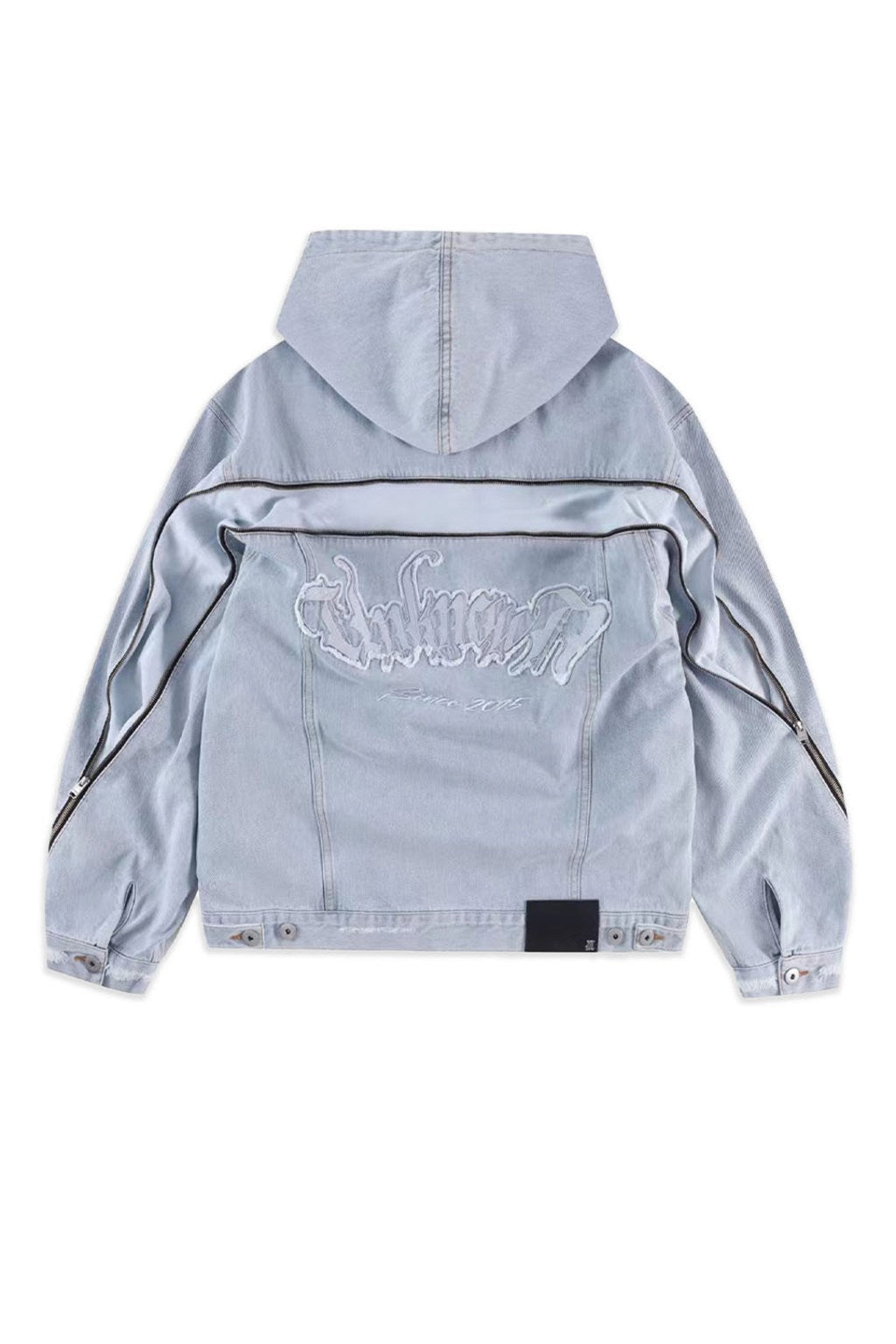 Bleached Zip Hood Denim Jacket｜Unknown London｜デニムジャケット