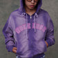 Faded Embroidery Zip Up Hoodie