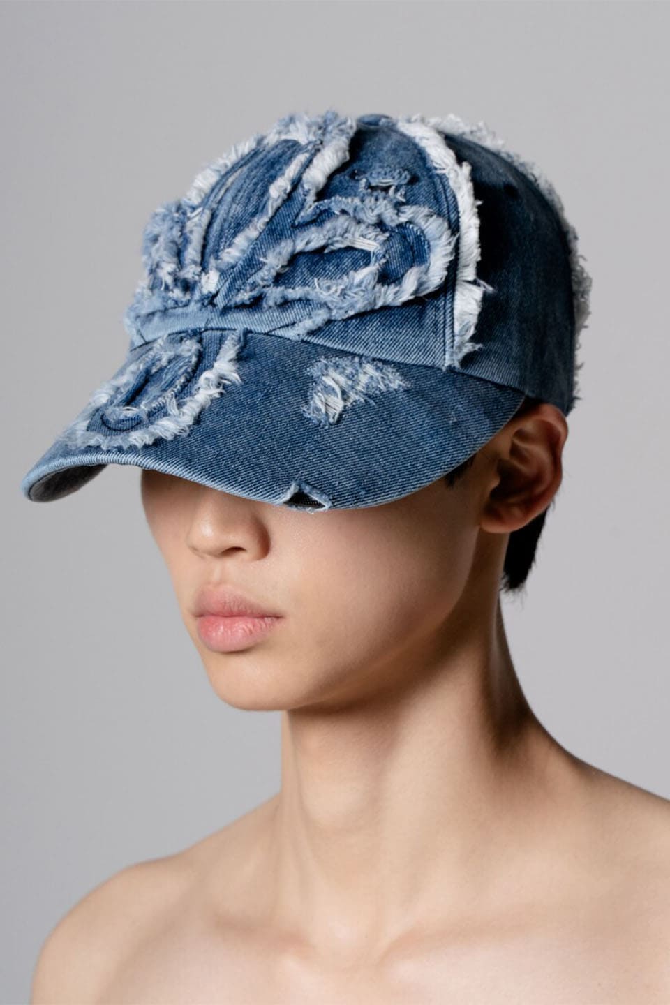 Clover Patched Denim Cap