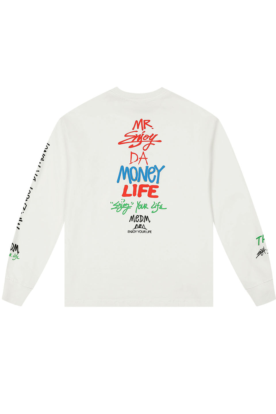 Graffiti Letters Printed Long Sleeves