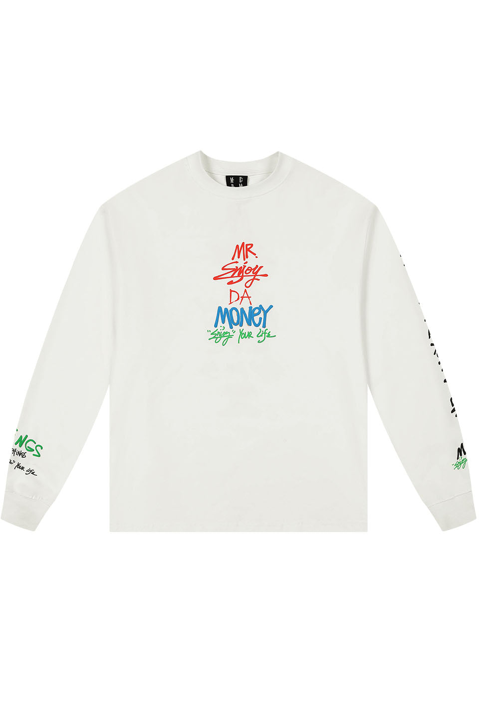 Graffiti Letters Printed Long Sleeves