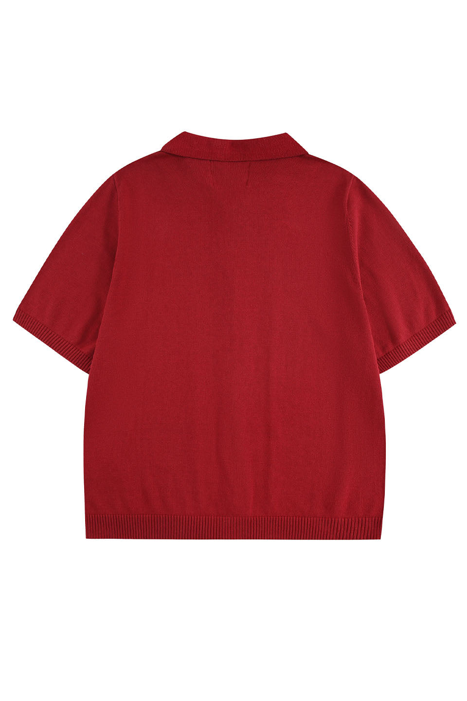 Red Short Sleeve Knit