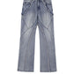 Curve Switching Flare Denim Pants