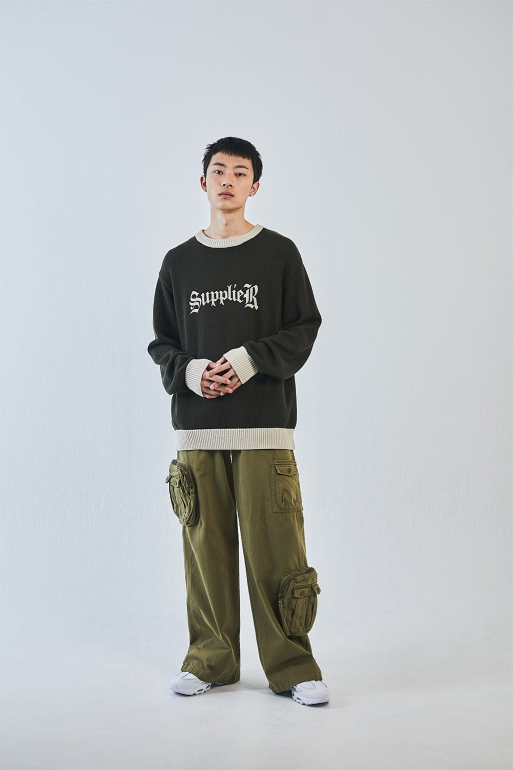 Bicolour Logo Crew Knit｜SUPPLIER｜ニット