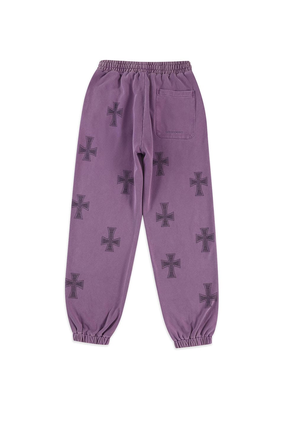 Washed Purple Black Rhinestone Jogger