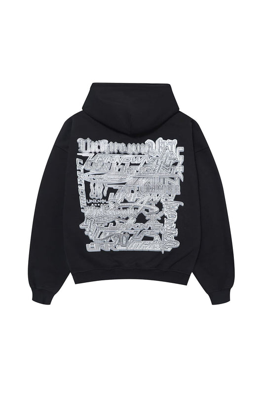 Multi Logo Iced Out Hoodie