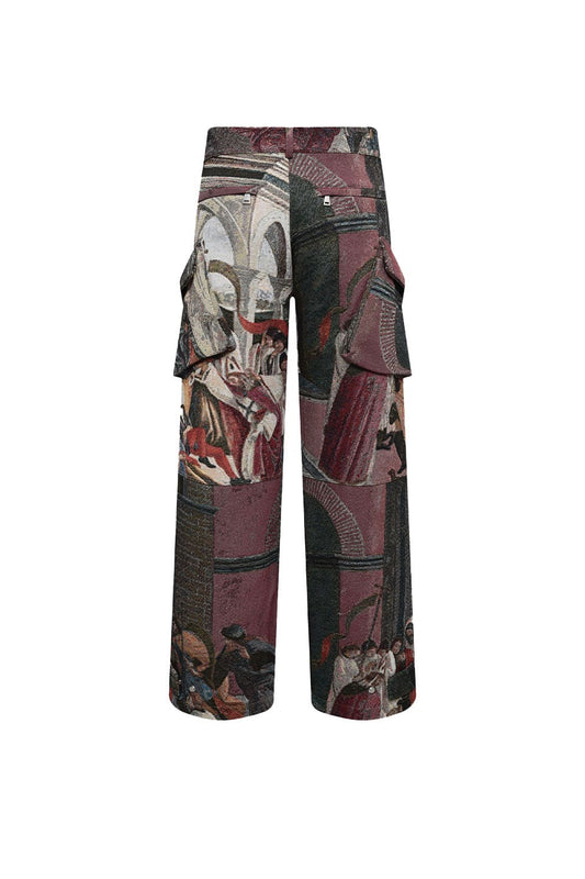 Artist Jacquard Weave Cargo Pants