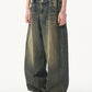 Mud Dyed Waist Jeans