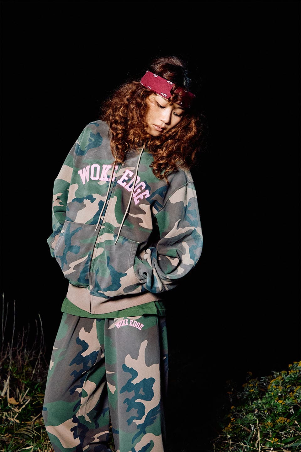 Splayed Camo Zip Hoodie