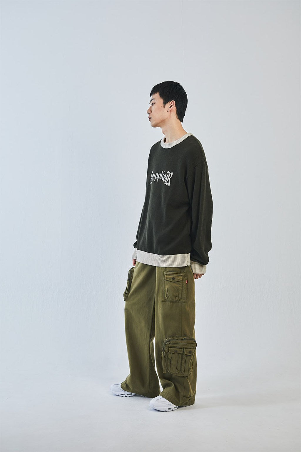 Bicolour Logo Crew Knit｜SUPPLIER｜ニット