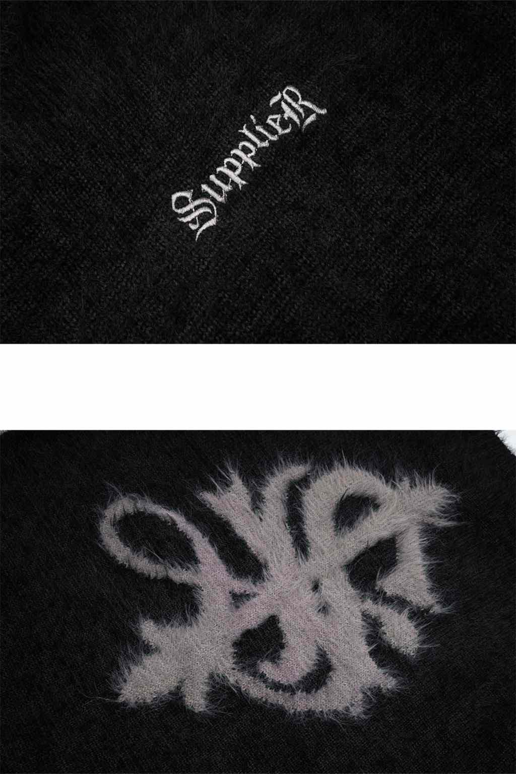 Cross Shaggy Knit