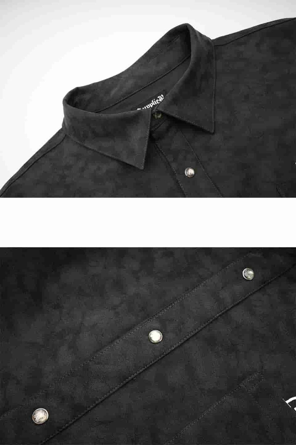 Vintage Faux Leather Shirt