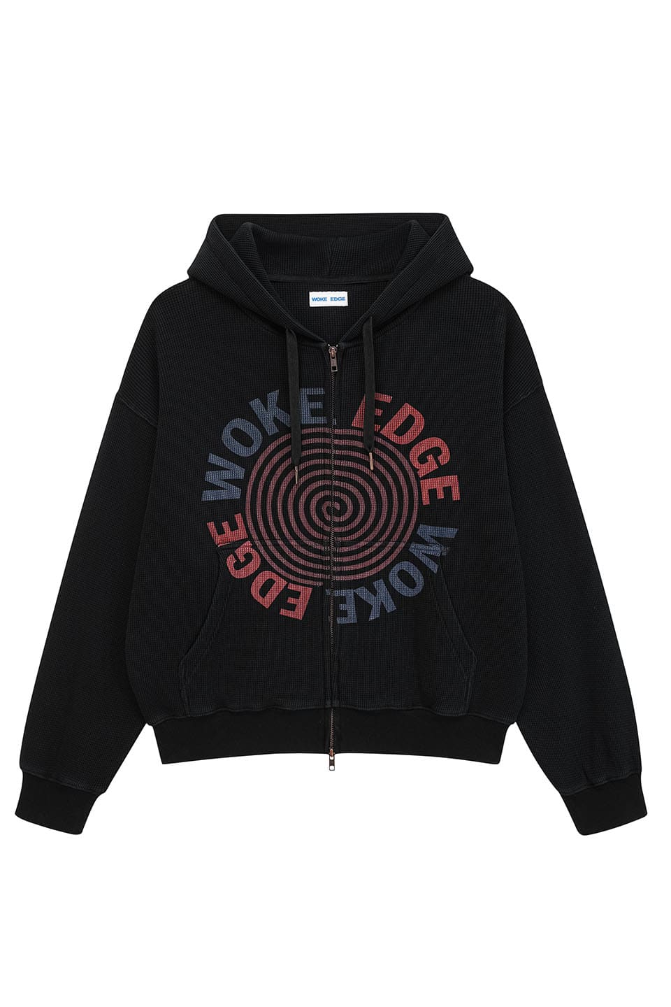 Washed Thermal Zip Hoodie