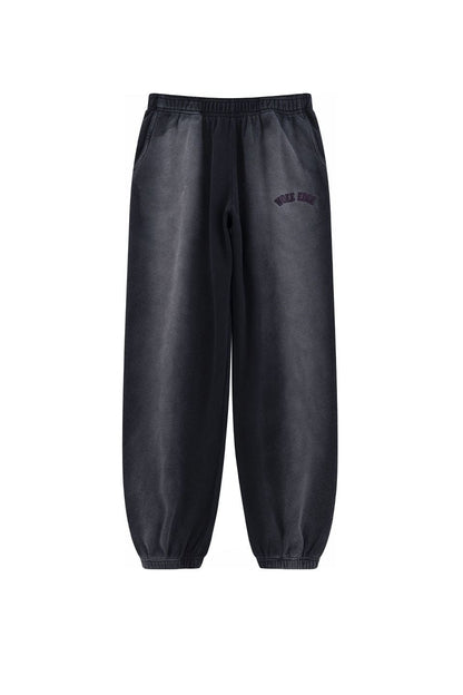 Faded Enbroidery Sweat Pants