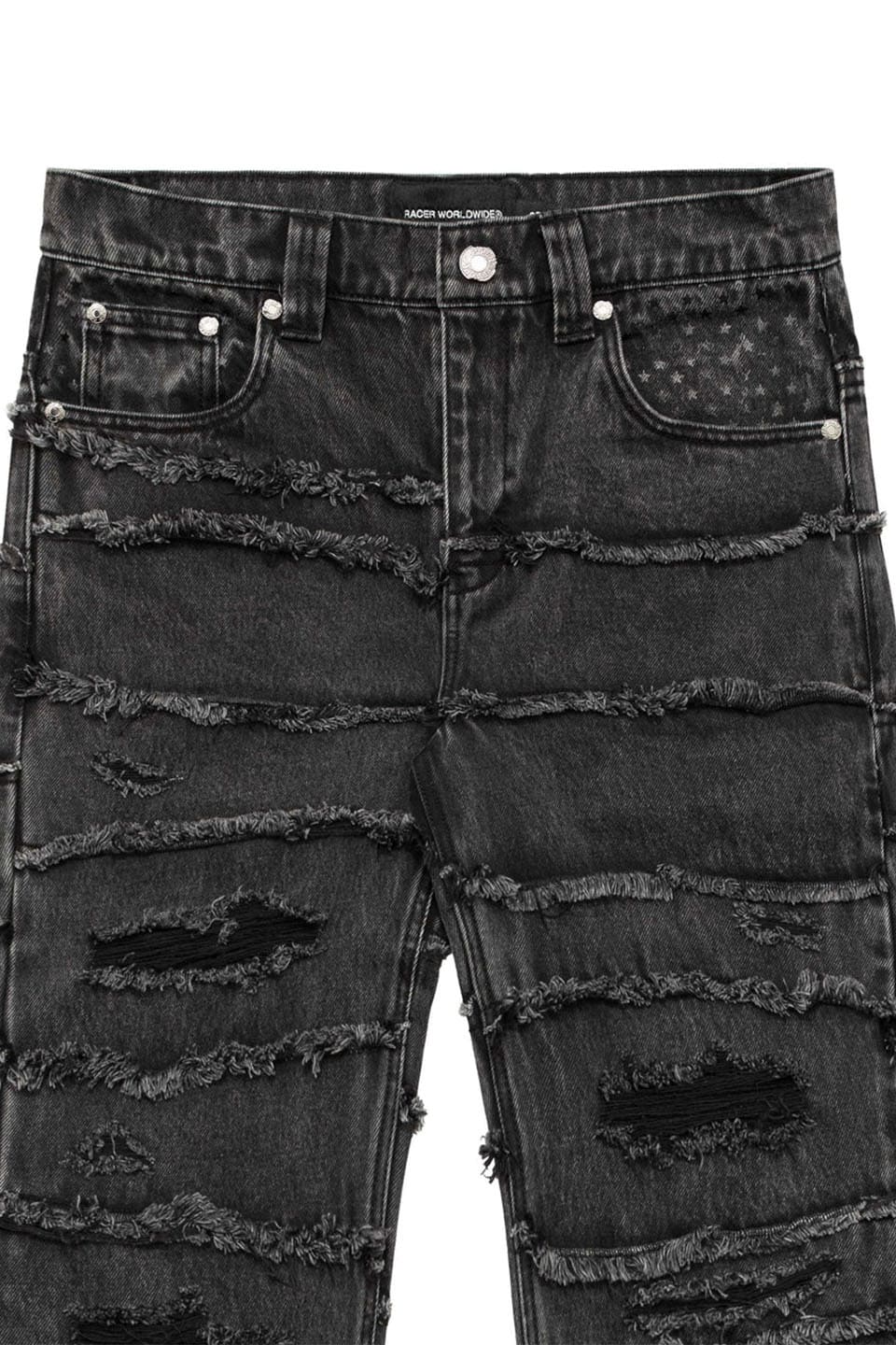 Washed Flag Jeans