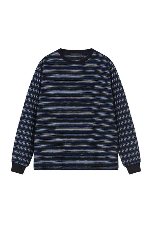 M Dual -Color Striped Long Sleeves