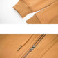 Cross Leather Patch Zip Hoodie