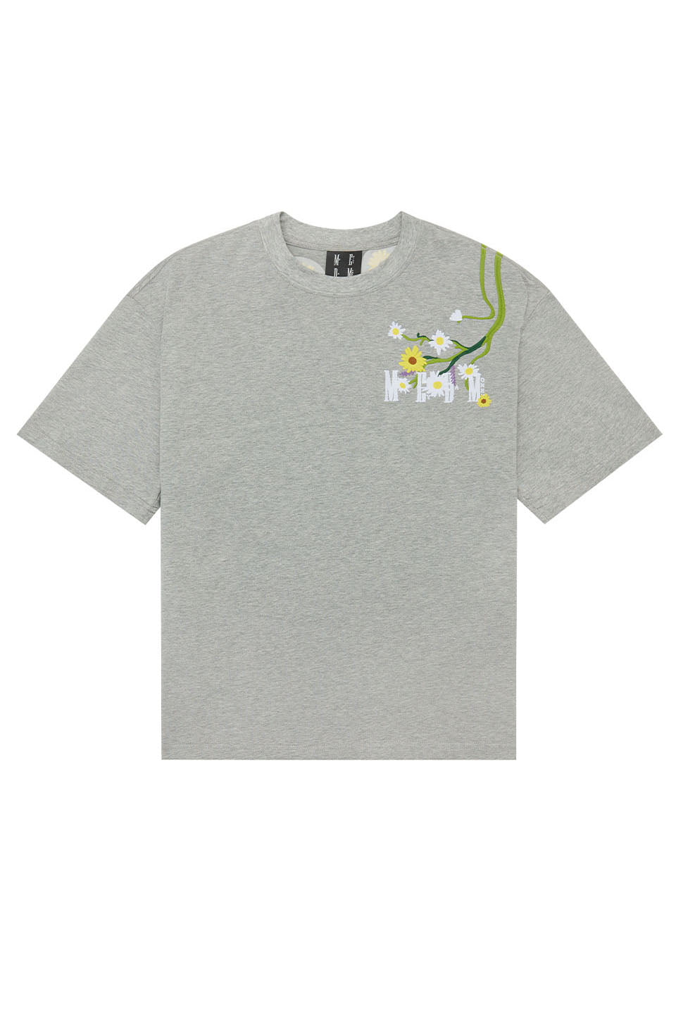 Little Chrysanthemum Embroidery Short Sleeves