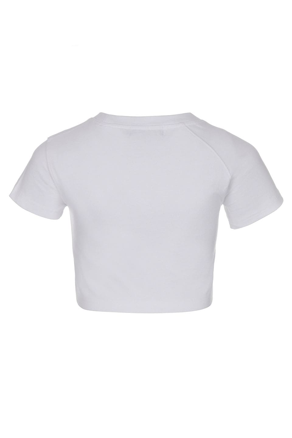 Unbalance Metal Clover Logo Crop T-Shirts Women'S