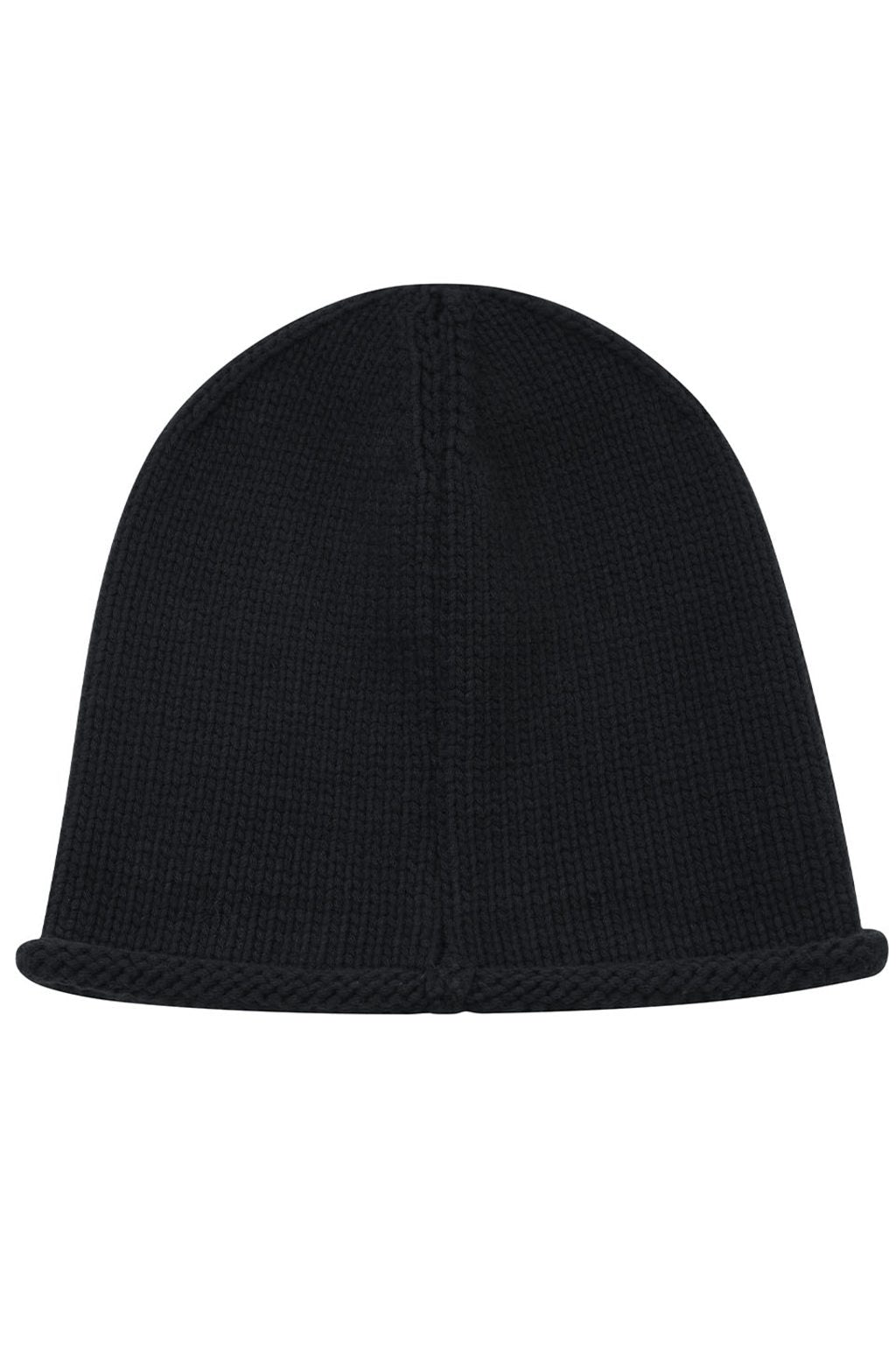 Faux Leather Patch Cross Beanie