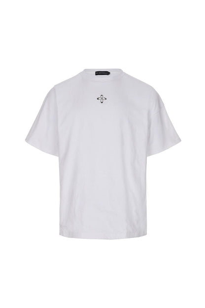 Unbalance Metal Clover Logo Slim T-Shirts