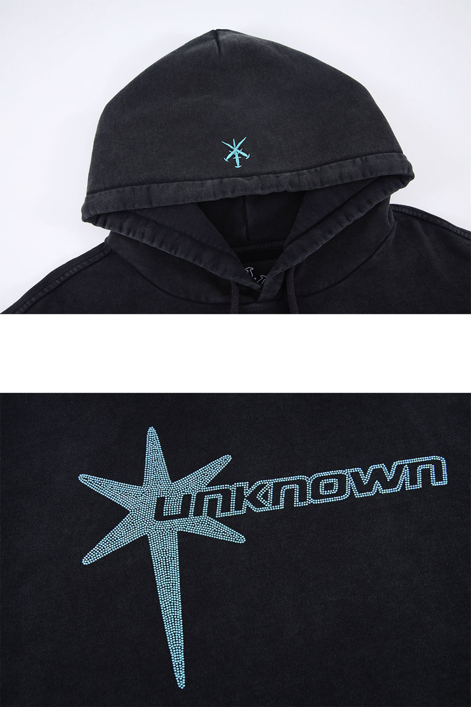 Vintage Washed Star Logo Hoodie