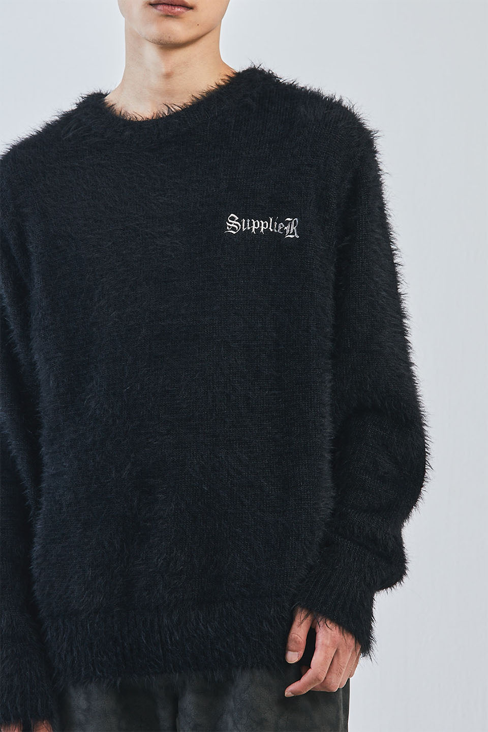 Cross Shaggy Knit