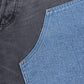 Bicolor Double Knee Shorts