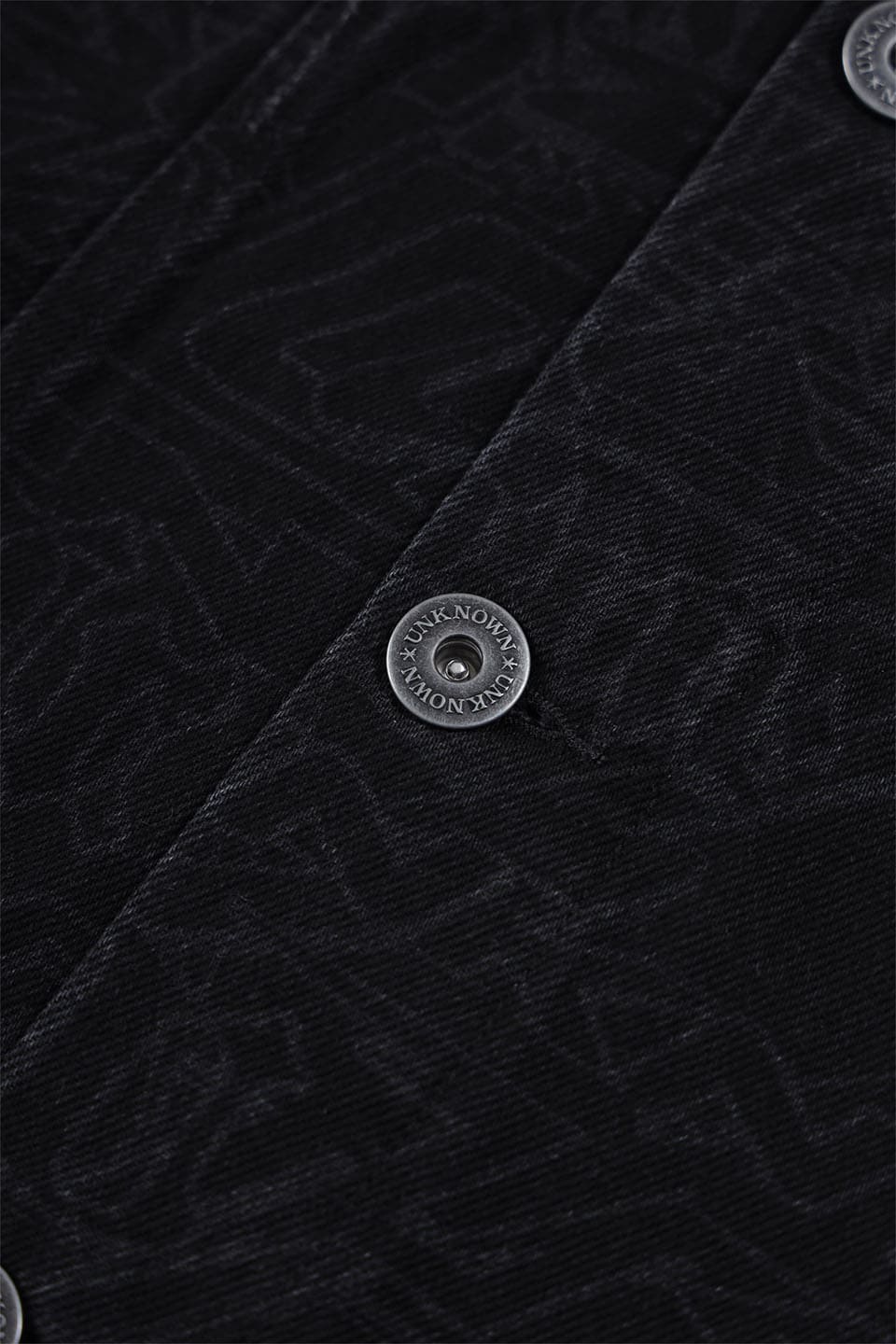 Multi Logo Laser Printed Denim Jacket