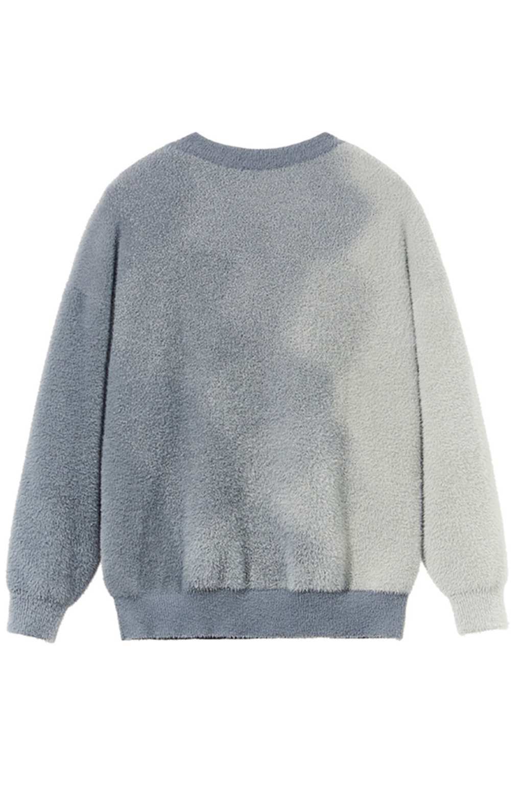 Three Colored Gradient Pullover Sweater