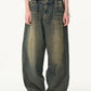 Mud Dyed Waist Jeans