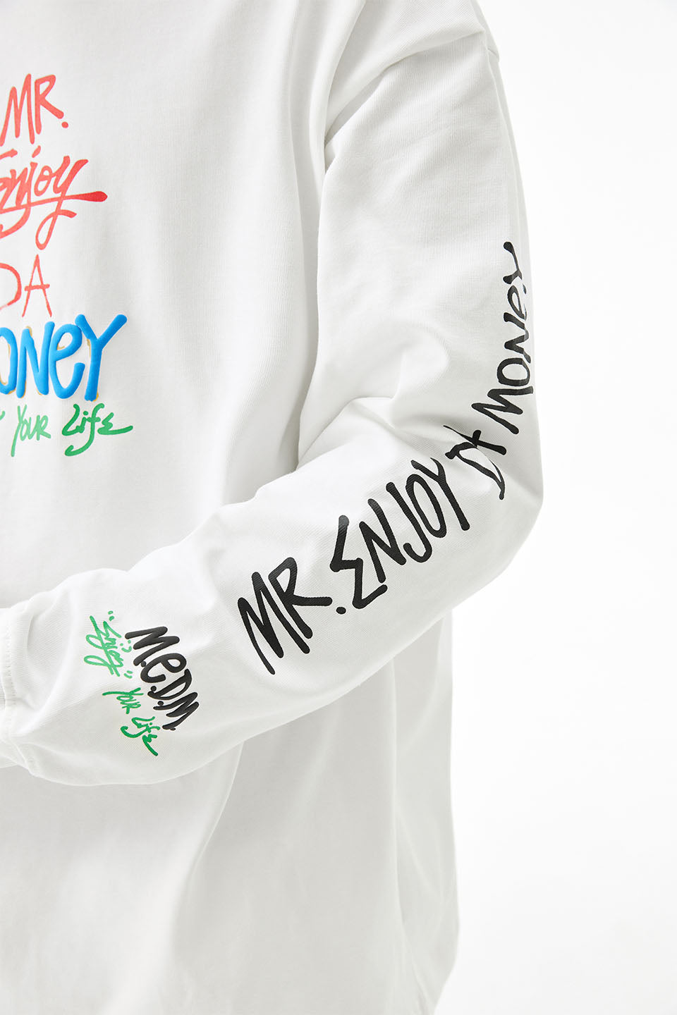 Graffiti Letters Printed Long Sleeves