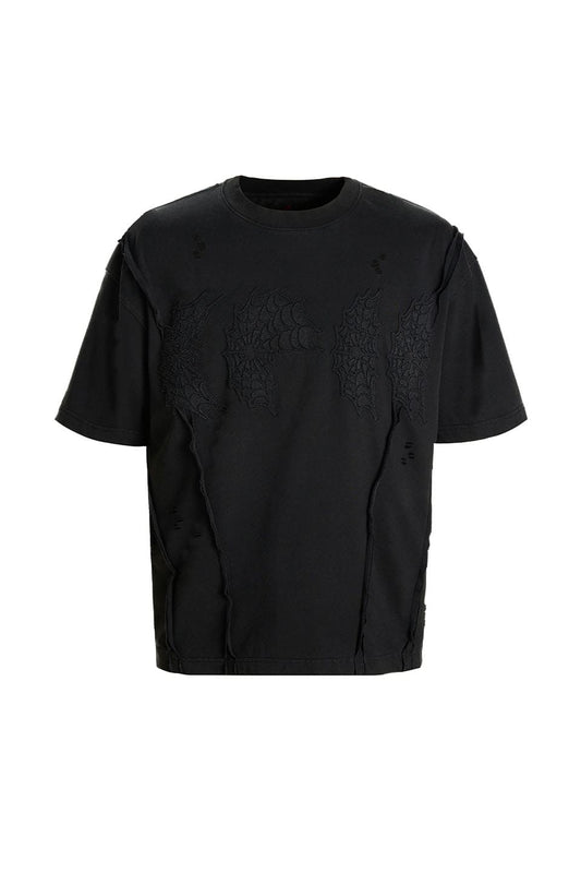 Moonstone Cobweb Patch Destroyed S/S Tee