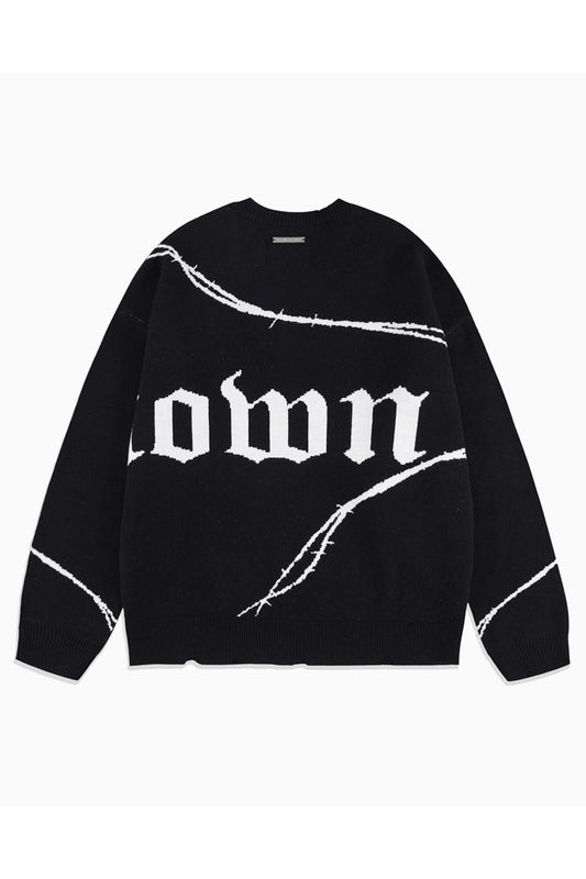 Barbed Wire Jacquard Knit