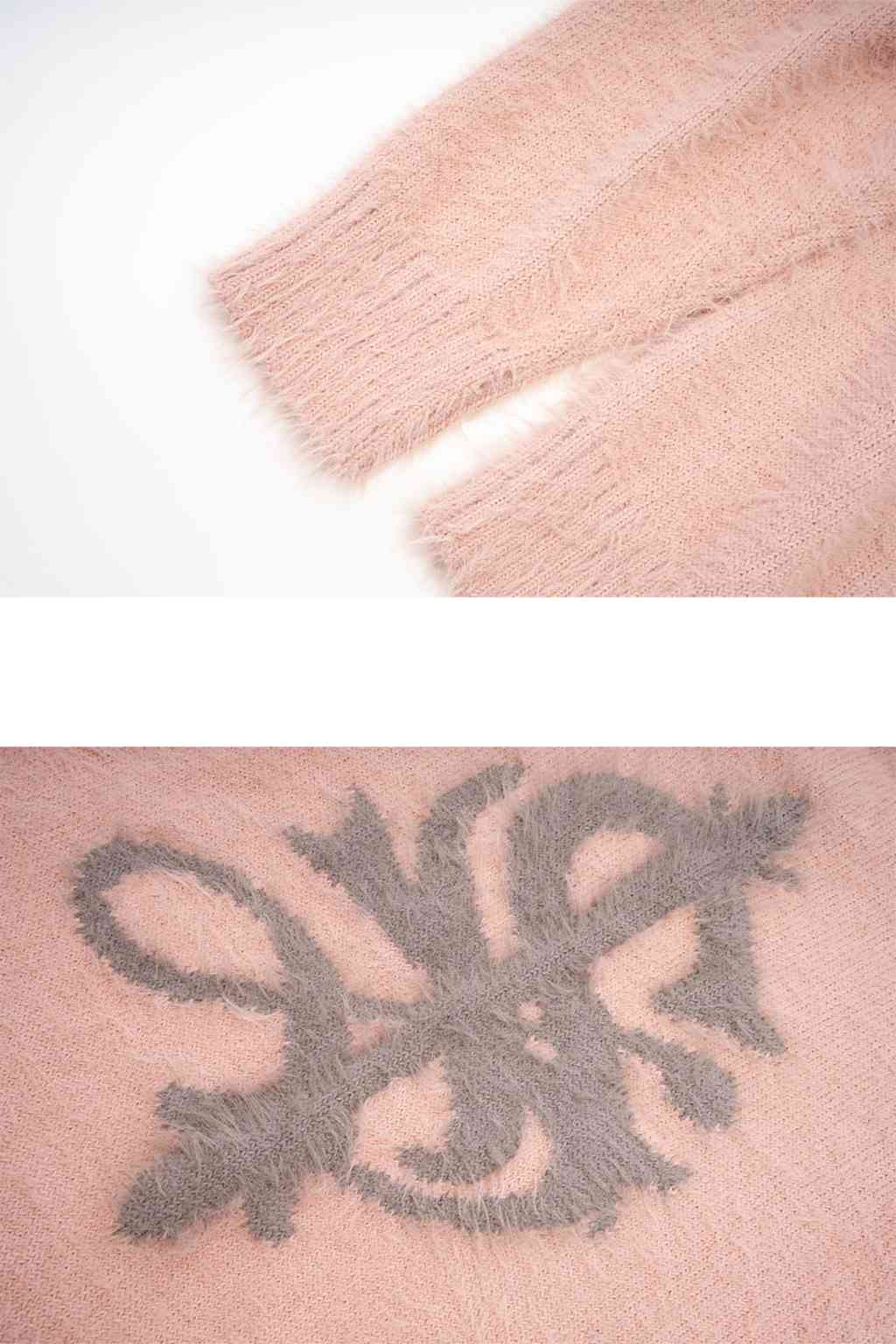 Cross Shaggy Knit