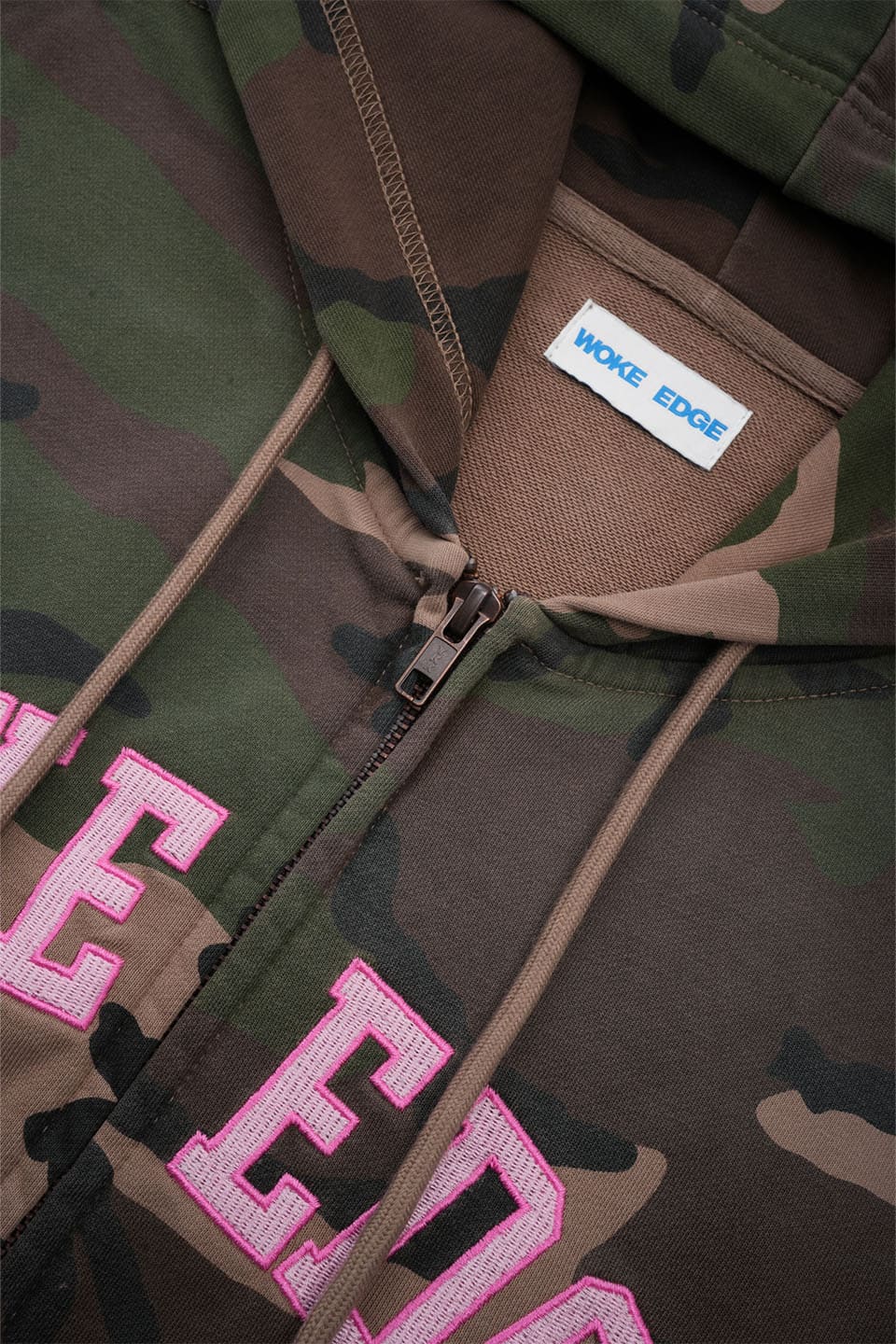 Splayed Camo Zip Hoodie