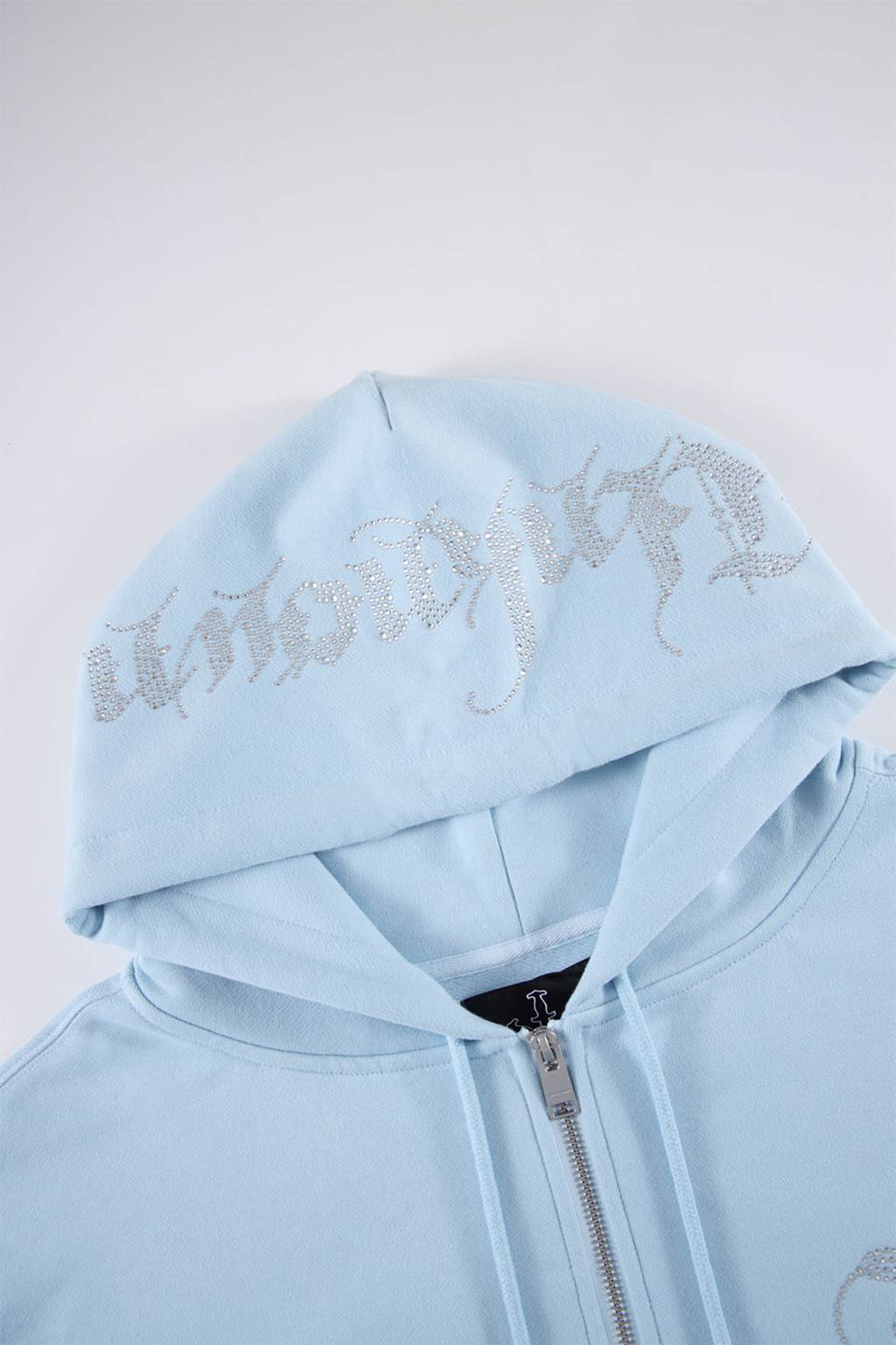 【original】rhinestone zip hoodie(ivory)