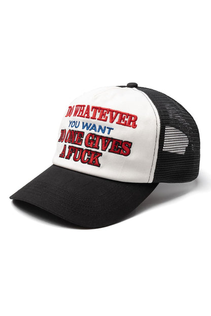 No One Gives A Fuck Trucker Cap