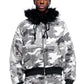 Prince Of The Night Reversible Patchwork Down Jacket