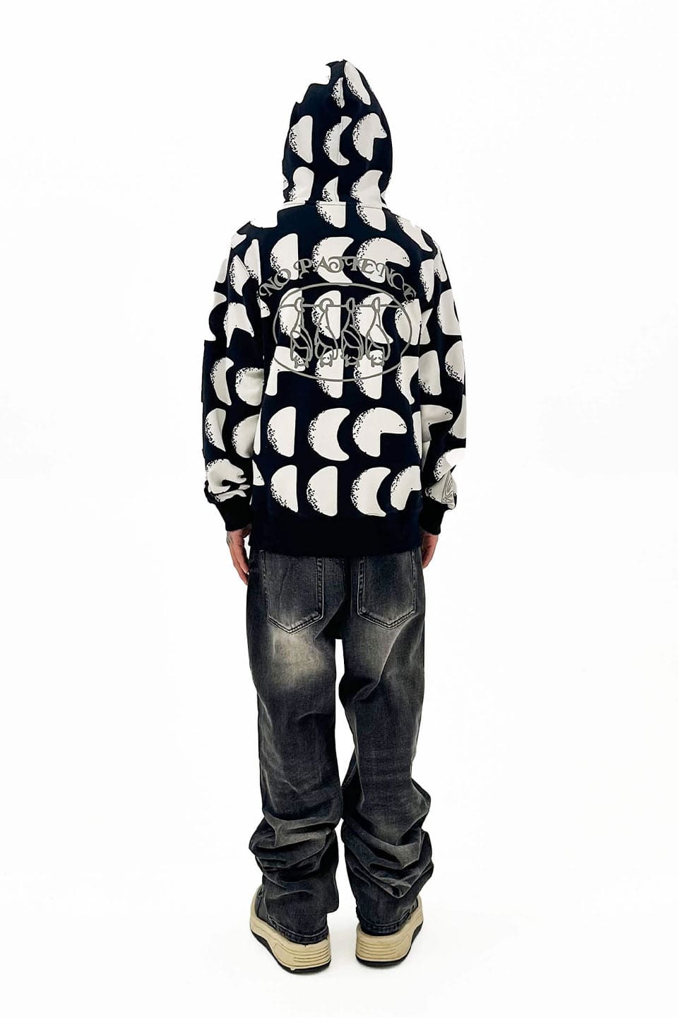 Moonstone Full Printed Zipper Hoodie｜The Boy Has No Patience 