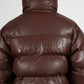 Puffer Hood Faux Leather