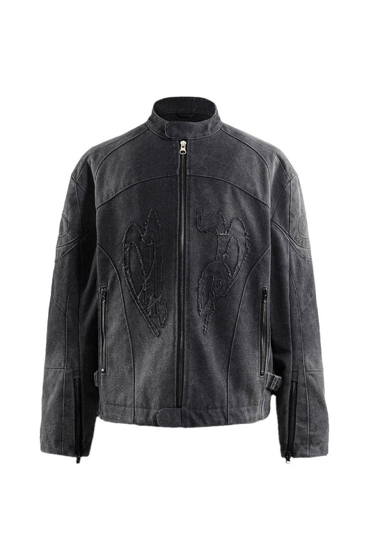 Prince Of Darkness Canvas Motorcycle Jacket