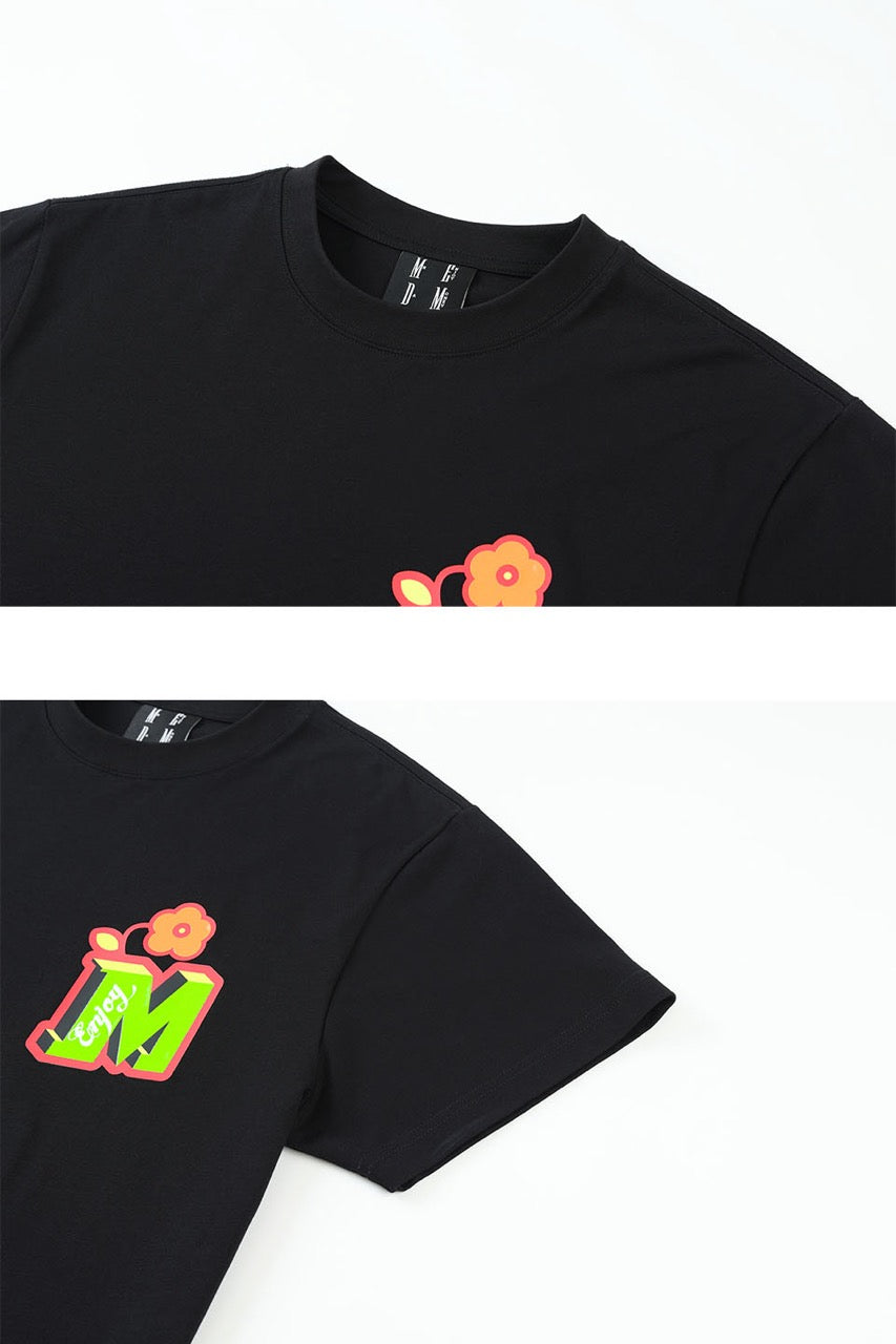 Flower Fruity Jelly Print Short Sleeves
